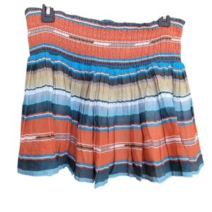 DENIM & SUPPLY Ralph Lauren Medium Skirt Striped Boho Tribal Rouched